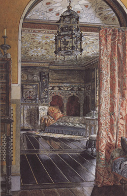 Anna Alma-Tadema,The Drauwing Room at Toumshend House (mk23)